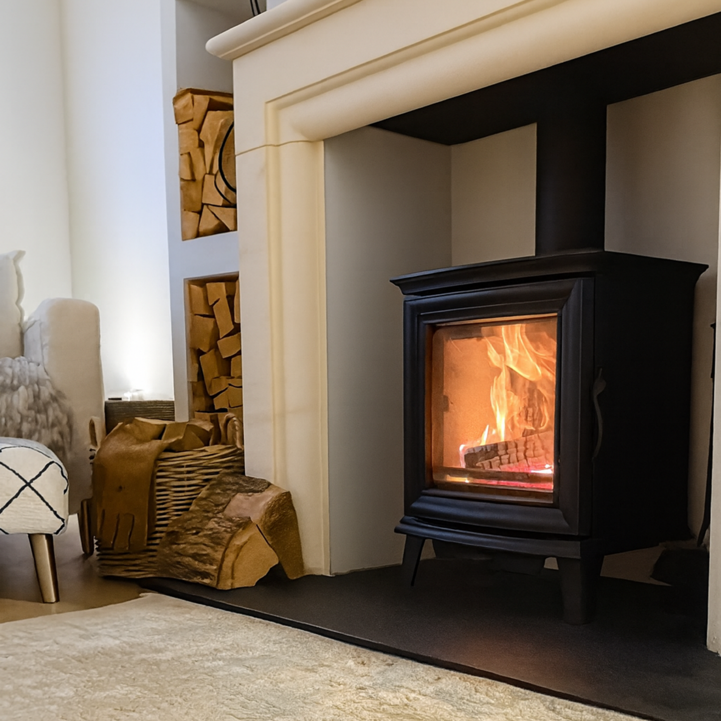 Kiln-Dried Ash & Oak Firewood Crate