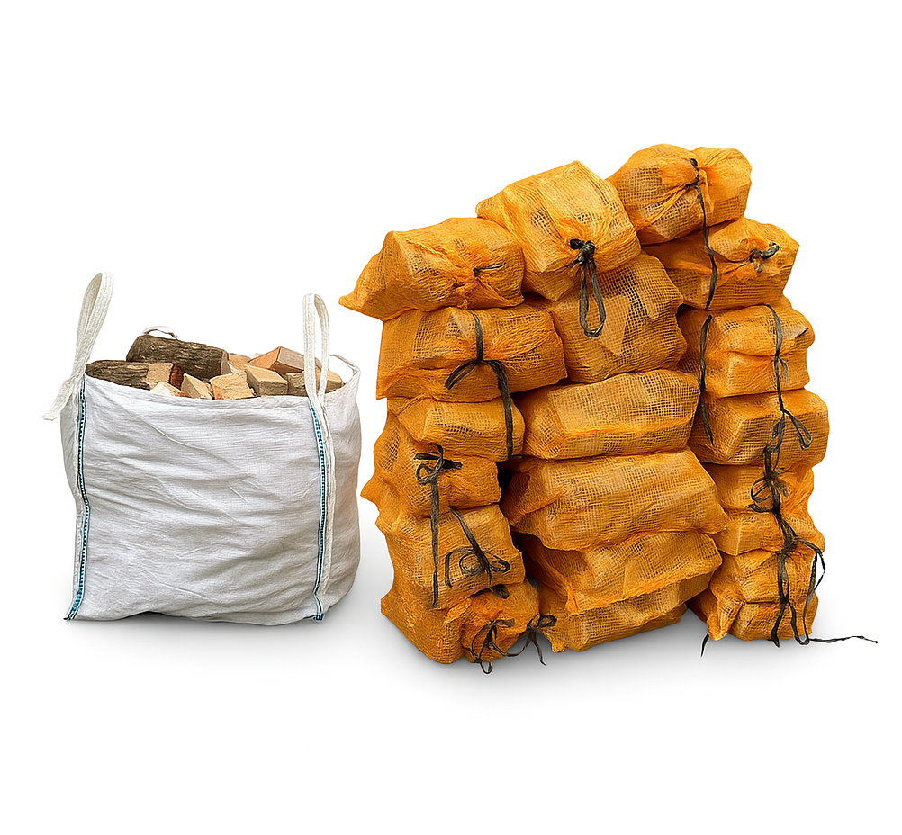 20 NETS - OVER 1 CUBIC METRE OF KILN DRIED FIREWOOD