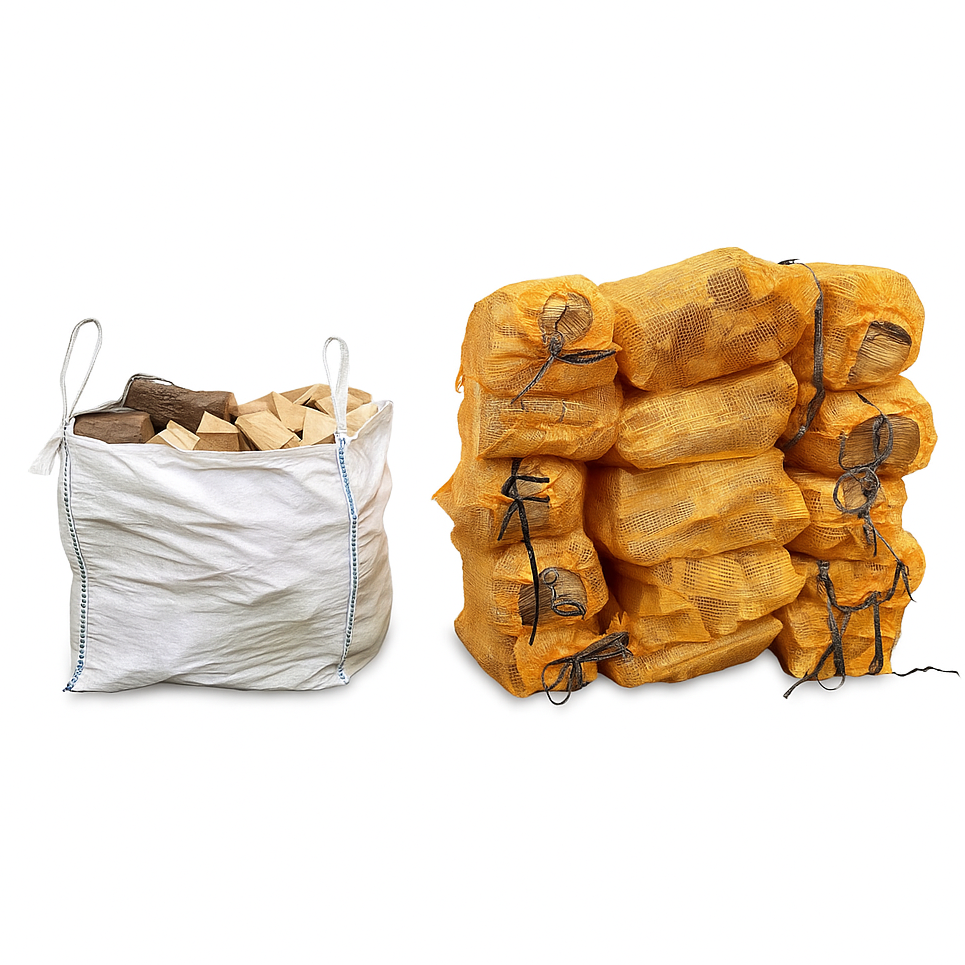 Kiln-Dried Firewood - 15 X 30L Nets (Equivalent to a Builder's Bag)