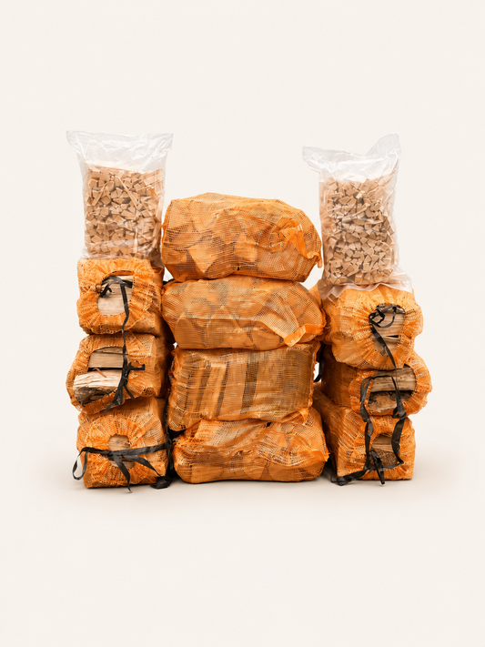 Winter Firewood Bundle Offer: 10 x Kiln-Dried Firewood + 2 x Kindling Packs